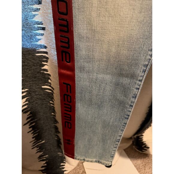 NWT Homme Femme Tesla Denim Gradient Jeans size 40 - Picture 6 of 11